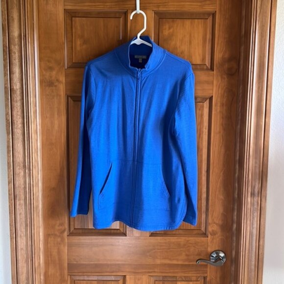 Talbots Periwinkle Athletic Jacket M - Picture 1 of 3